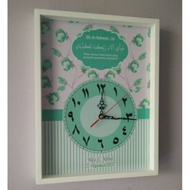 KAYU Wall clock decoration for wedding gifts surah ar-rahman 13 uk 30x40 wooden frame