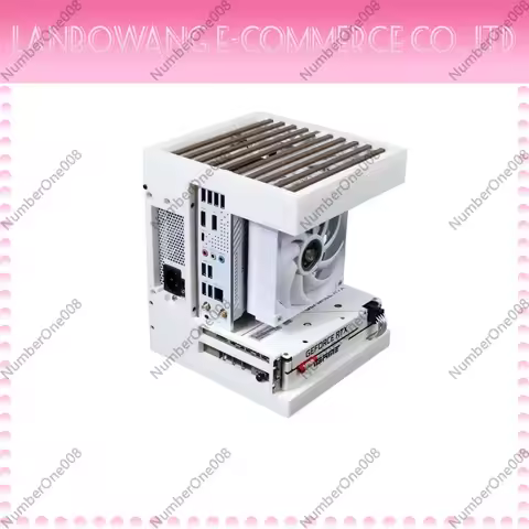 ITX Desktop Panoramic Case, Support 17x17/17x19 MB & SFX PSU, Small PC Gaming Chassis