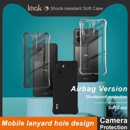 Imak HMD Fusion 5G Shockproof Casing Clear Soft TPU Case Airbags Matte Black Silicone Back Cover