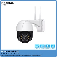 HAMROL 5MP Wifi PTZ Camera H.265 4X Digital Zoom Human Detection PTZ IP Camera