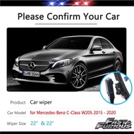 Car Wiper Blades for Mercedes Benz C-Class W205 C-Klasse C180 C200 C220 C250 C300 Windscreen Windshi