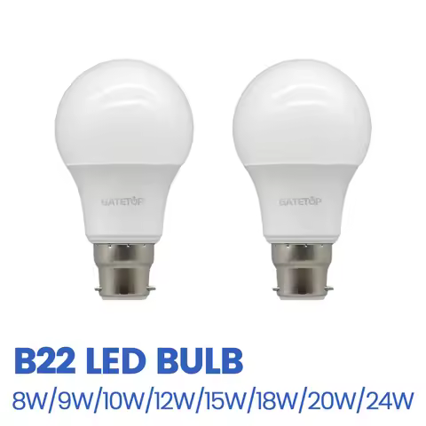 2Pack No Flicker LED Bulb Lamp B22 AC 220V 110V No Flicker 3W 8W 9W 12W 18W 24W Warm Lighting for Ho