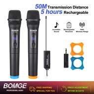 BOMGE 102 Wireless Microphone System Handheld DVD PC Microphone System + KTV TV Karaoke Receiver