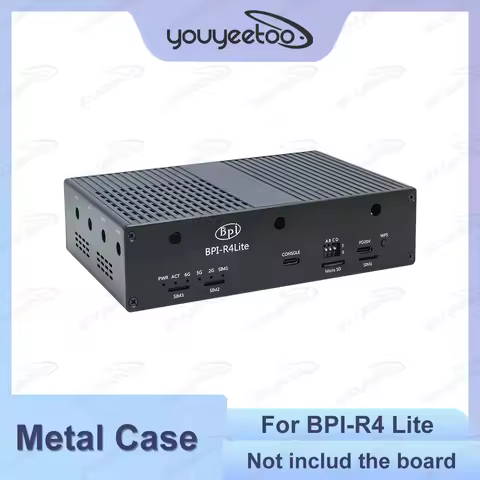 Banana Pi Metal Case For BPI-R4 Lite Smart Router Board Protective Shell Without Motherboard Develop