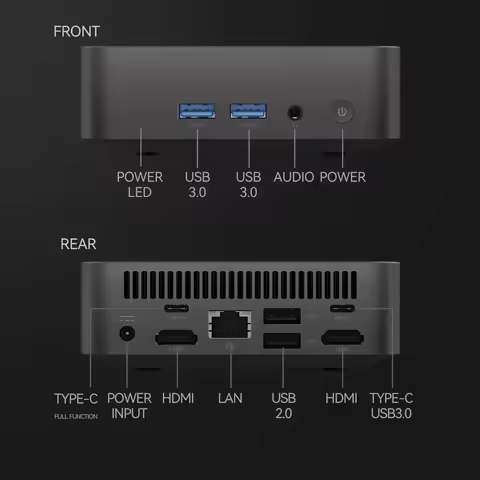 Mini PC Core i9 8950HK Core i3 6100U 16GB RAM 1TB 2TB SSD Portable computer Windows 11 WIFI6 BT5.2 4