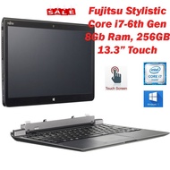 8gb ram (8gb Fujitsu Stylistic Q736 Tablet PC (Core i7-6th Gen, 8GB Ram, 256GB SSD, 13.3" FHD TOUCH Screen, Stylus Pen)