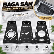Maru Factory Style Floor Bag & 101 Factory CNC For Vespa 2024 Back