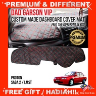 DAD Dashboard Cover PROTON SAGA 2/ LMST GARSON VIP Premium PU Leather Car Anti Slip Mat Dashboard Accessories High Quality Like Bentley Dashboard Feel Car Accessories Aksesori Kereta