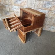 Mini Hedgehog House Wooden mix acrylic Mini Hedgehog Cage