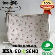 TAS COACH F49129 VINTGE PRARE MOTIF BUNGA - PUTIH CREAM ORIGINAL