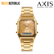 AXIS Quad Gold Stainless Steel Unisex Watch AP3343-1216