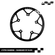 Litepro CHAINRING + CHAINGUARD 53T