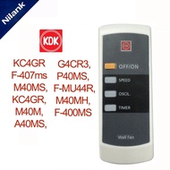 NiLANK Genuine KDK remote control for Panasonic KDK wall fan M40MS, KC4GR, M40M, A40MS