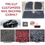 TOYOTA VIOS 2008~2012 CUSTOMIZED CAR COIL FLOOR MAT CARPET NAIL BACKING CARMAT