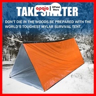 TENDA Apaja Emergency Tent Shelter Camping Thermal Tube Tent 150x240cm - RM15