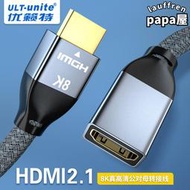 hdmi高清數據線2.1高清延長連接公對母8K純銅電腦電視投影HDMI線