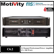 MOTIVITY C6.2 2 Channel Professional Power Amplifier 2 x 300 Watt