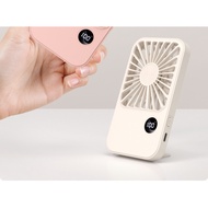 5-Speed Ultra-Thin Card Fan, 111g, 15H Battery, Type-C Fast Charge, Portable Pocket Fan, Quiet Desk 