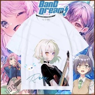 YTS BanG Dream Its MyGO Cosplay cloth 3D summer T-shirt Anime Short Sleeve Top MY3