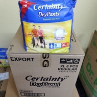Certainly dry pants (disposable Adult pants) XL8 x 8packets
