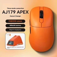 Ajazz Aj179 APEX 8k Wireless Mouse PAW3950 Sensor Three Mode Charging Base Gaming Mouse Lightweight