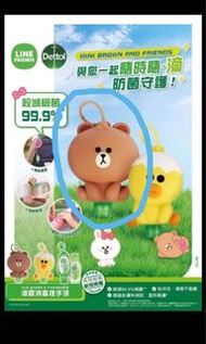 《組合》全新Mini Brown 滴露消毒洗手液 + Cony x 饅頭人巨型絨毛公仔（原裝正版）