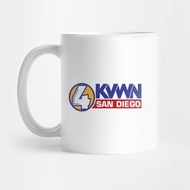 Broadcast Coffee Mug News Logo KVWN Channel 4 KVWN Channel 4 News Logo Anchorman Coffee Mug