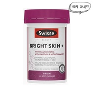Swisse Beauty Bright Skin + 60 Capsules with Glutathione Astaxanthin & Nicotinamide Vitamin C
