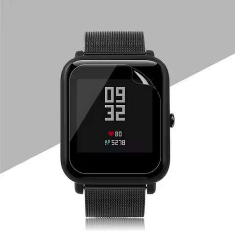 5pcs Soft TPU Clear Full Screen Protector Cover Protective Film Guard For Xiaomi Huami Amazfit Bip /