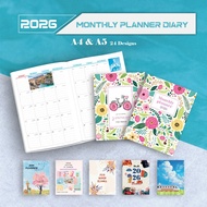A4 A5 Size 2026 Corporate Planner Diary Desk Table Planner with Islamic date Monthly Planner Corpora