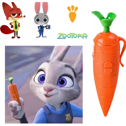 New Genuine Zootopia 2 Judy Carrot-Shaped 2-in-1 Voice Recorder Ballpoint Pen | 60-Second Recording 