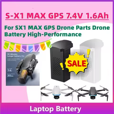 In Stock Upgrade S-X1 MAX GPS 7.4V 1600mAh Rechargeable Batteries for SX1 MAX GPS Drone Parts Drone 
