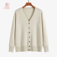 fulaide- Fall Coat Spring Buttons V Neck Casual Autumn Jacket