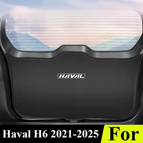 ​​For Haval H6 2021-2025: Tailgate Anti-Kick Pad - PU Leather Trunk Guard w/3M Adhesive & Scratch Pr