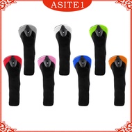 [Asite] Durable Mesh Golf Hybrid Club Head Covers UT Putter Headcover w/ Interchangeable No.  , 4 , 