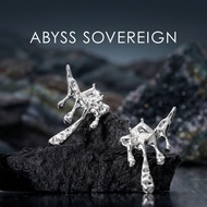 ABYSS - Deep Sea Lava Earrings with White Zircon Stone | ABYSS SOVEREIGN