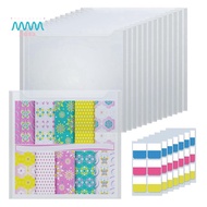 30.48X30.48cm Paper Storage, 50Pcs Clear Scrapbook Paper Storage Organizer Box For Photos,