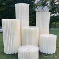 Birthday party dessert table, wedding aisle decoration, foldable cylindrical paper Roman column, mal