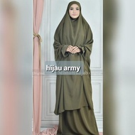 Setelan Syari Wanita Bagus Set French Khimar Aisyah / Khimar Syari /