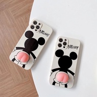 M.ic.k.e.y peach butt square edge iphone case for iphone 6 6plus 7 7plus 8plus x xr xsmax 11 11pro m