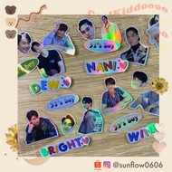 Mini deco Sticker pack F4 Thailand Bright Win Dew Nani Tu Tontawan Primilly hologram