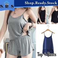 SRS_lingerie women pyjamas pajamas baju tidur perempuan t shirt nightwear