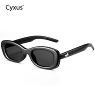 Cyxus Vintage Oval Sunglasses Women Or Men Uv400 Protection Mirrored Women Sunglasses Narrow Frame N