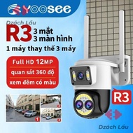 Yoosee R3 2 Screen IP Camera. Zoom X12 Super Xa 3 Eyes PTZ Q26U 8.0MP 2-Way Conversation, Color At N