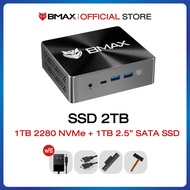 【Flagship 2024】BMAX B8 Pro Mini PC  มินิพีซี Windows11 CPU Gen12 Intel Core i7-1265U Iris Xe Graphic RAM 24GB DDR5 + SSD 1TB NVMe รับประกัน 1 ปีในไทย