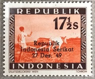 PW883-PERANGKO PRANGKO INDONESIA REPUBLIK 17,5s, MINT