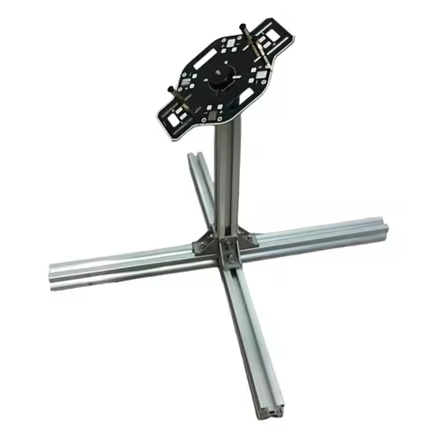 PID Controller Tuning Platform PID Debugging Frame for Quadrotor, Aluminum Quadcopters Aircraft Gimb