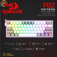 REDRAGON FIZZ - K617RGB (WHITE GREY) MECHANICAL GAMING KEYBOARD
