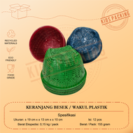 Keranjang Besek / Wakul Plastik / Besek Tradisi Selamatan /Besek Plastik / Besek Selamatan Isi 12pcs