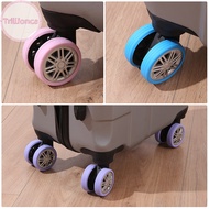 Trillionca 4PCS Luggage Wheels Protector Silicone Wheels Caster Shoes Travel Luggage Suitcase Reduce Noise Wheels Guard Cover Accessories SG
